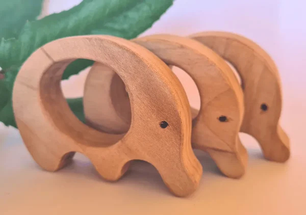 galeriaElefante2 Mordedor para bebé de madera