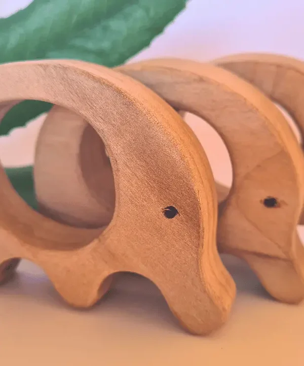 Mordedor para bebé de madera